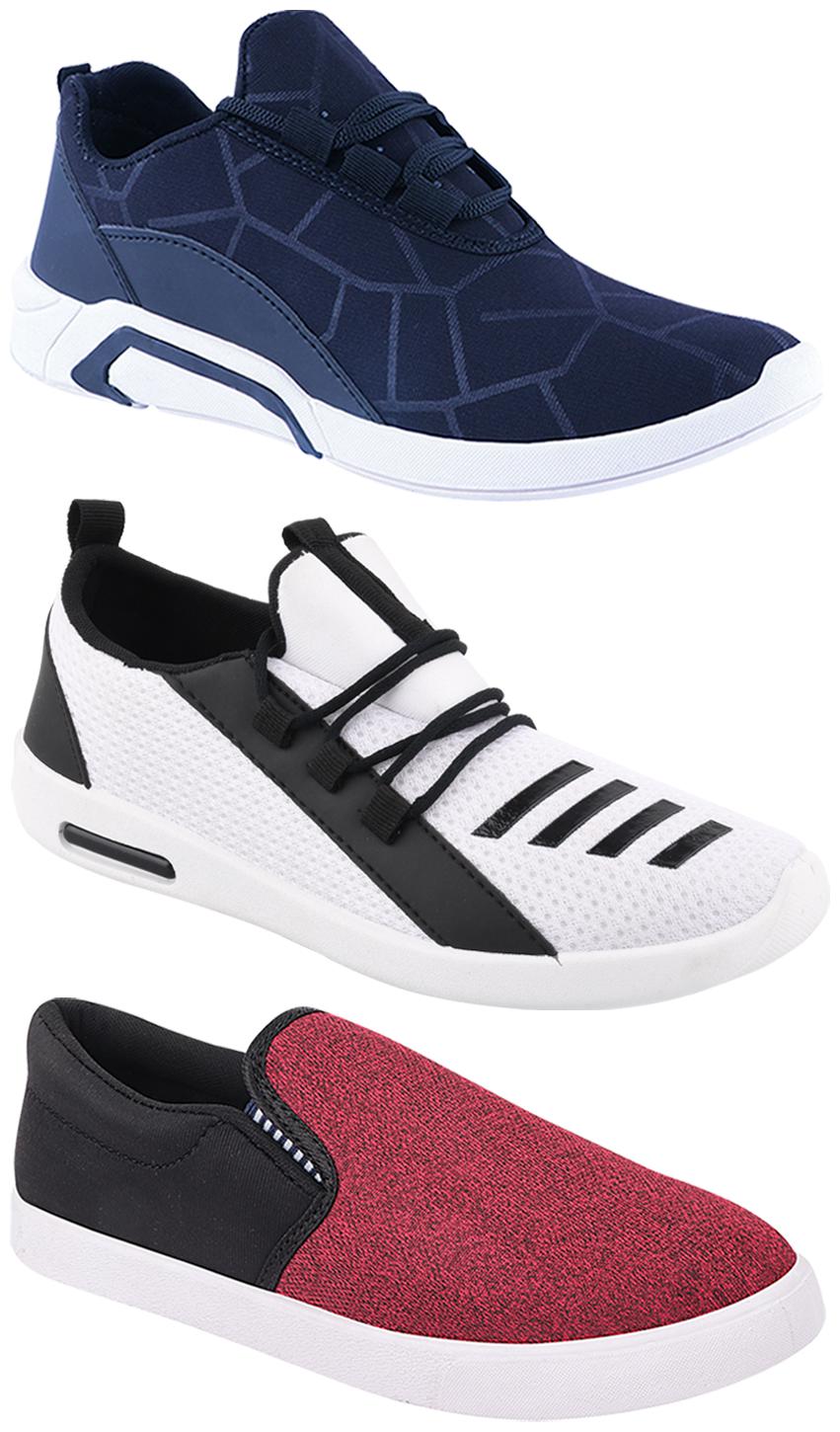 

Birde Men Multi-Color Casual Shoes - BRD-300-BLU-310-BLK-376