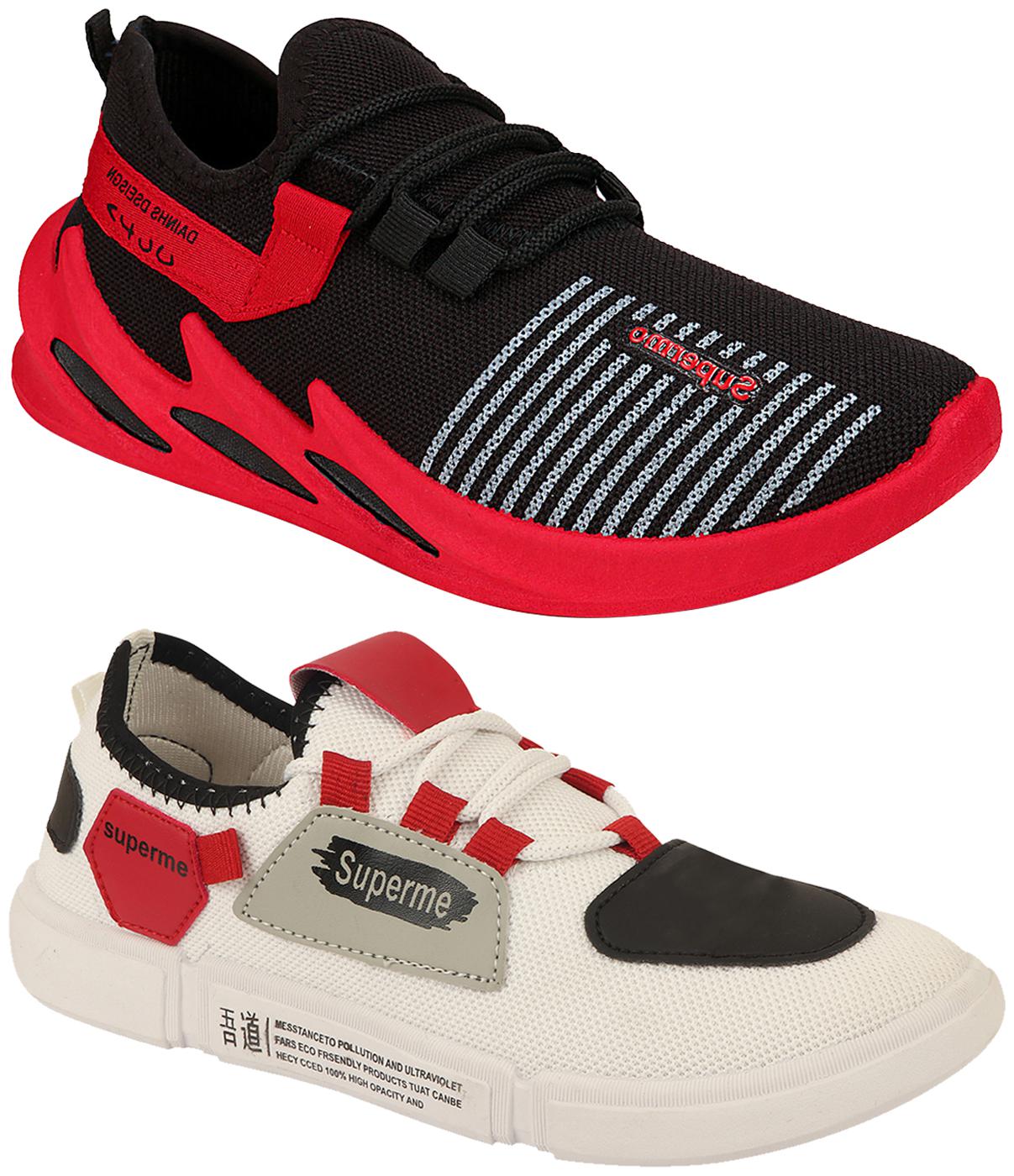 

Birde Multicolor Mesh Casual Shoes For Men (Pack of 2)