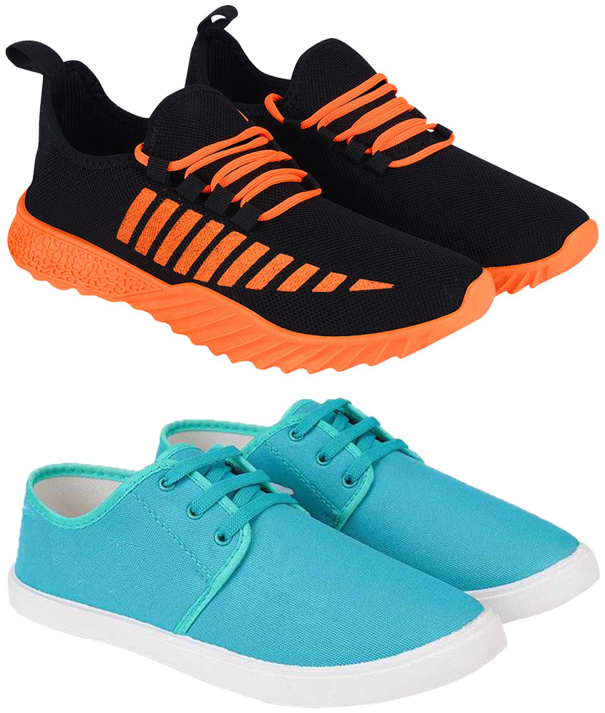 

Birde Multicolor Mesh Casual Shoes For Men (Pack of 2)
