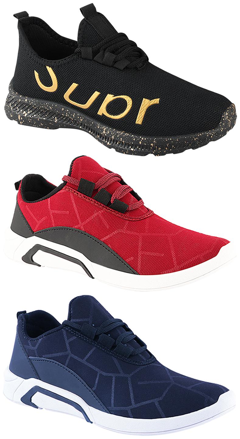 

Birde Men Multi-Color Casual Shoes - BRD-300-BLU-300-CHRY-368