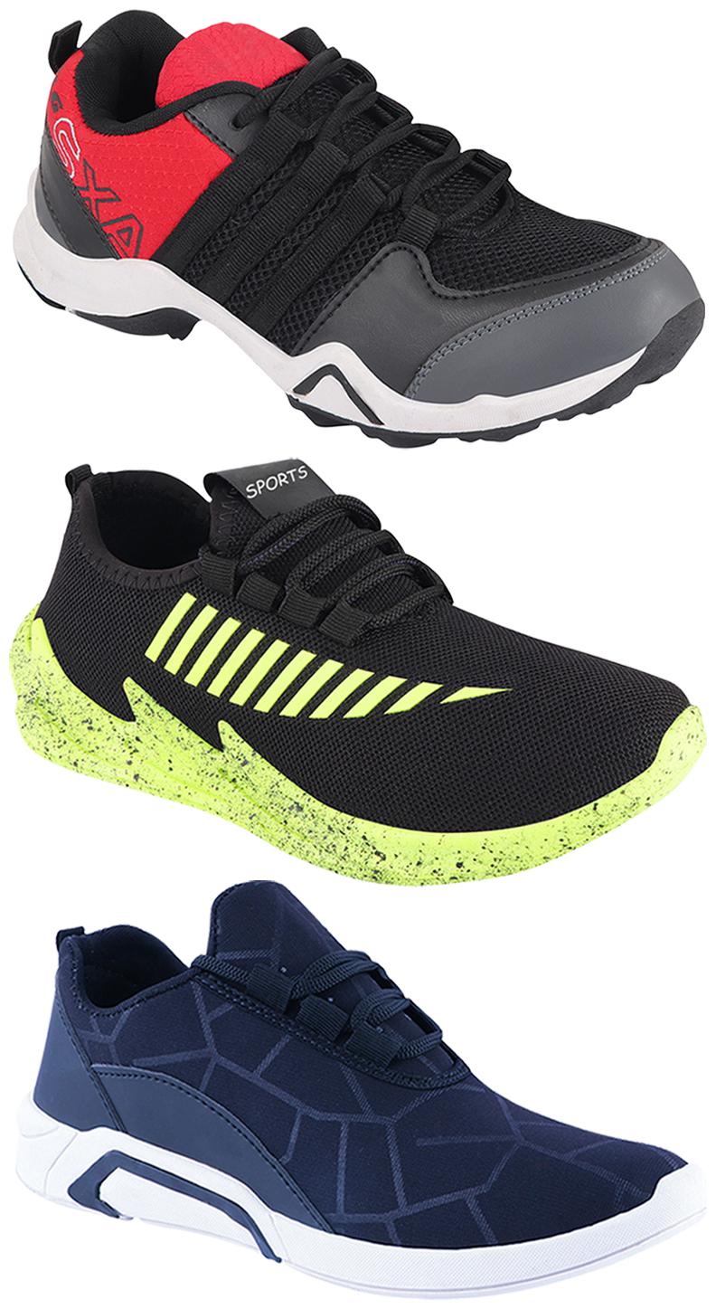

Birde Men Multi-Color Casual Shoes - CASUAL SPORTS SNEAKERS RUNNNING SHOES - BRD-300-BLU AX-2-324-PGRN