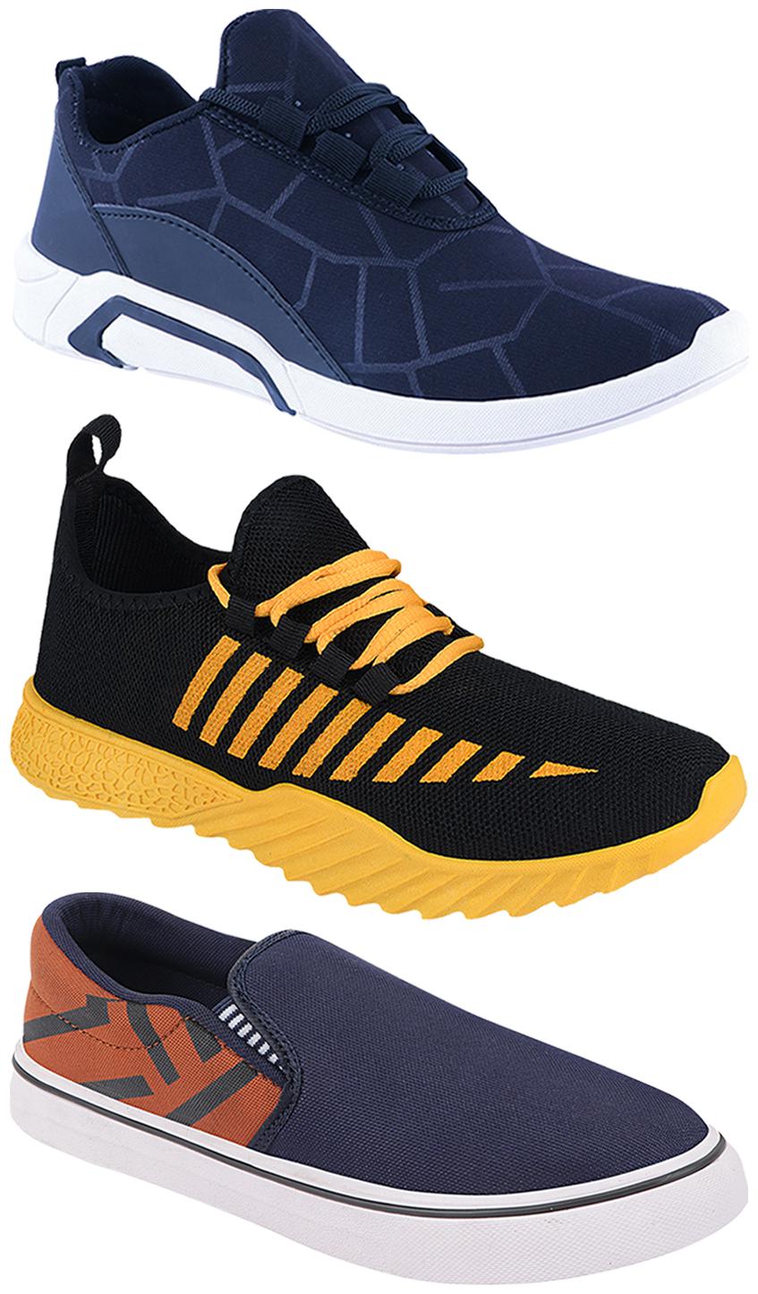 

Birde Men Multi-Color Casual Shoes - BRD-300-BLU-308-TAN-360