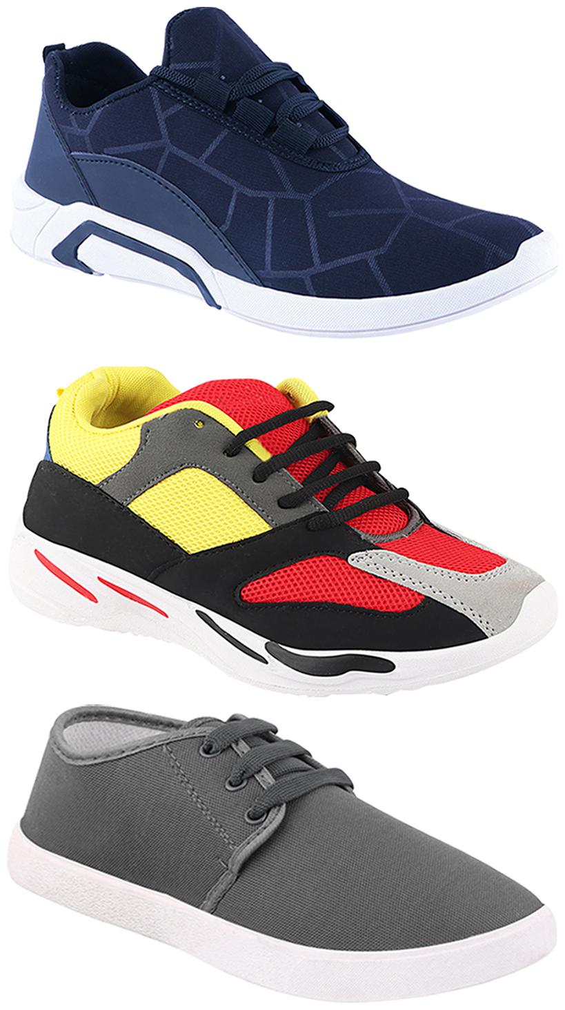 

Birde Men Multi-Color Casual Shoes - CASUAL SPORTS SNEAKERS RUNNNING SHOES - BRD-300-BLU-1079-333