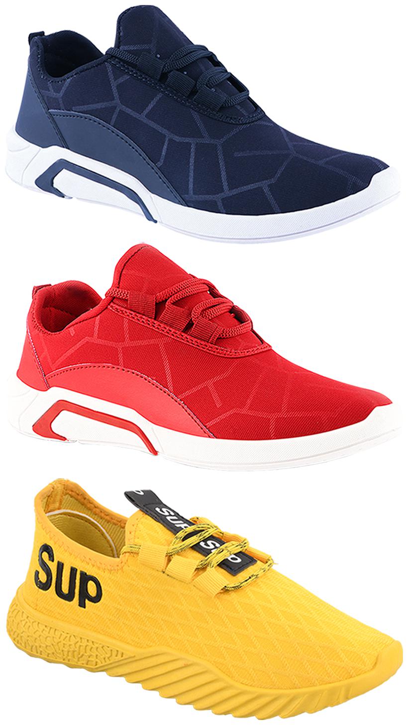 

Birde Men Multi-Color Casual Shoes - CASUAL SPORTS SNEAKERS RUNNNING SHOES - BRD-300-BLU-300-RED-383