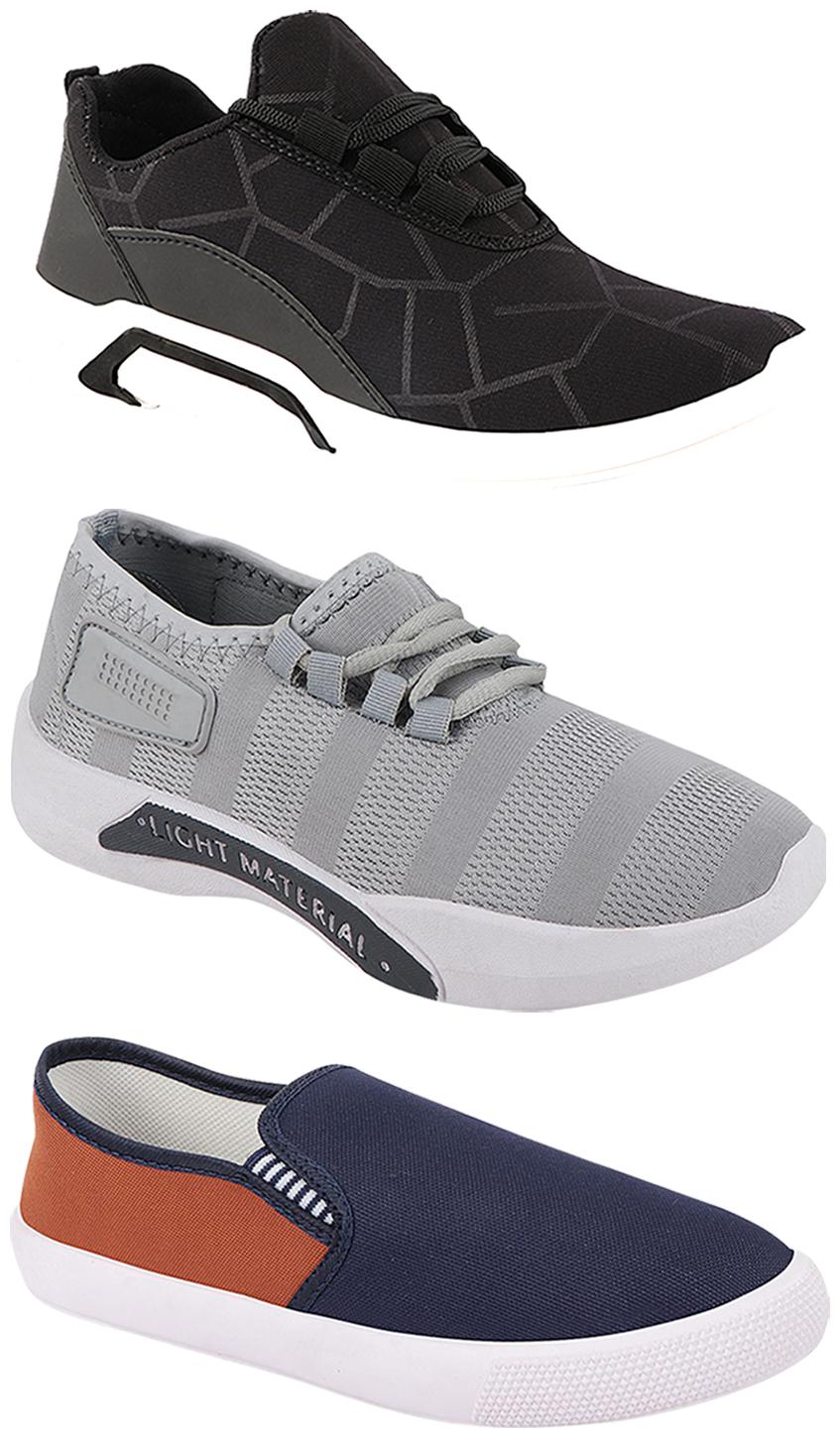 

Birde Men Multi-Color Casual Shoes - BRD-300-BLK-301-GRY-309-TAN