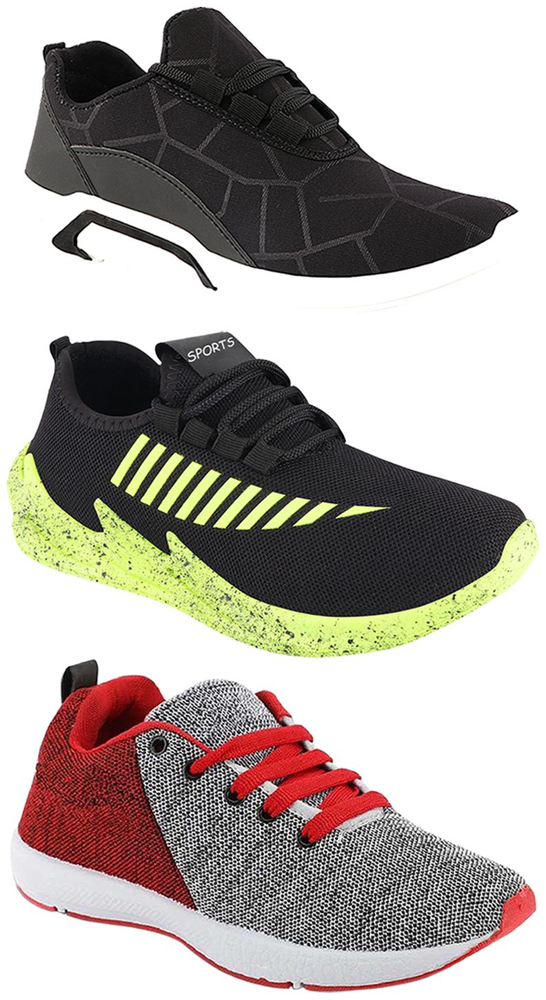 

Birde Men Multi-Color Casual Shoes - CASUAL SPORTS SNEAKERS RUNNNING SHOES - BRD-300-BLK-324-PGRN-222