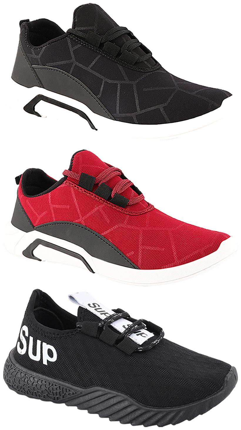 

Birde Men Multi-Color Casual Shoes - CASUAL SPORTS SNEAKERS RUNNNING SHOES - BRD-300-BLK-300-CHRY-384