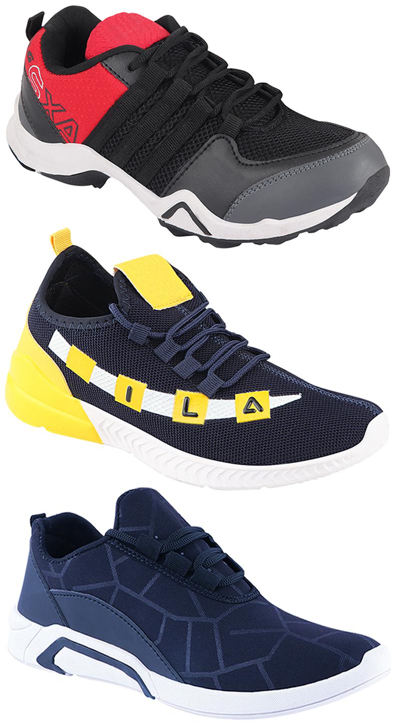 

Birde Men Multi-Color Casual Shoes - CASUAL SPORTS SNEAKERS RUNNNING SHOES - BRD-300-BLU AX-2-330