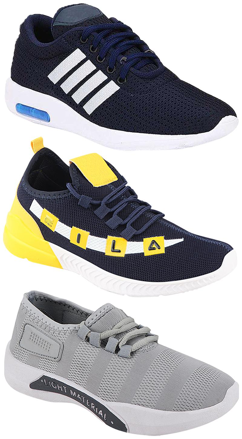 

Birde Men Multi-Color Casual Shoes - CASUAL SPORTS SNEAKERS RUNNNING SHOES - BRD-304-BLU BRD-301-GRY BRD-330