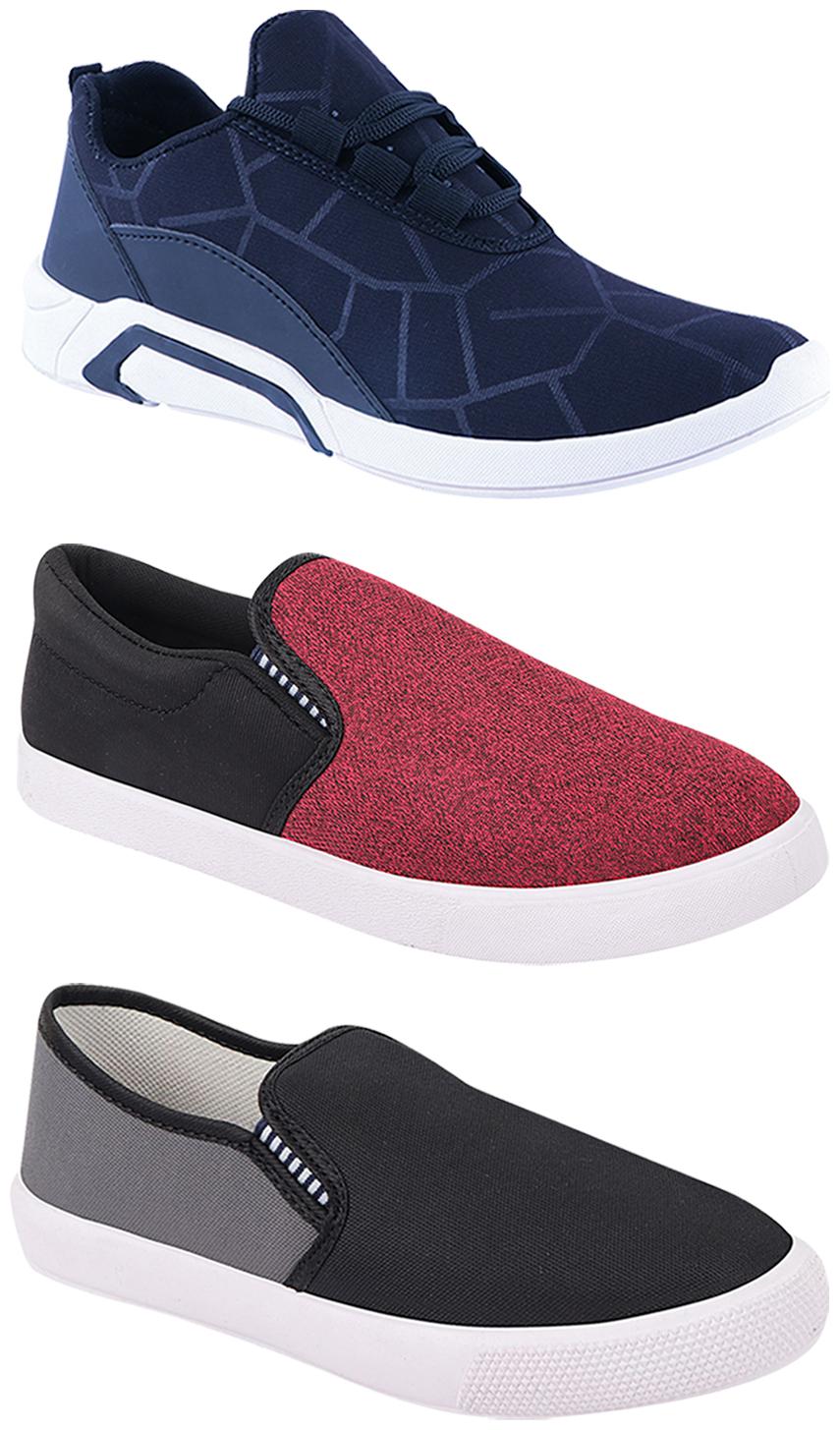 

Birde Men Multi-Color Casual Shoes - BRD-300-BLU-309-GRY-310-BLK