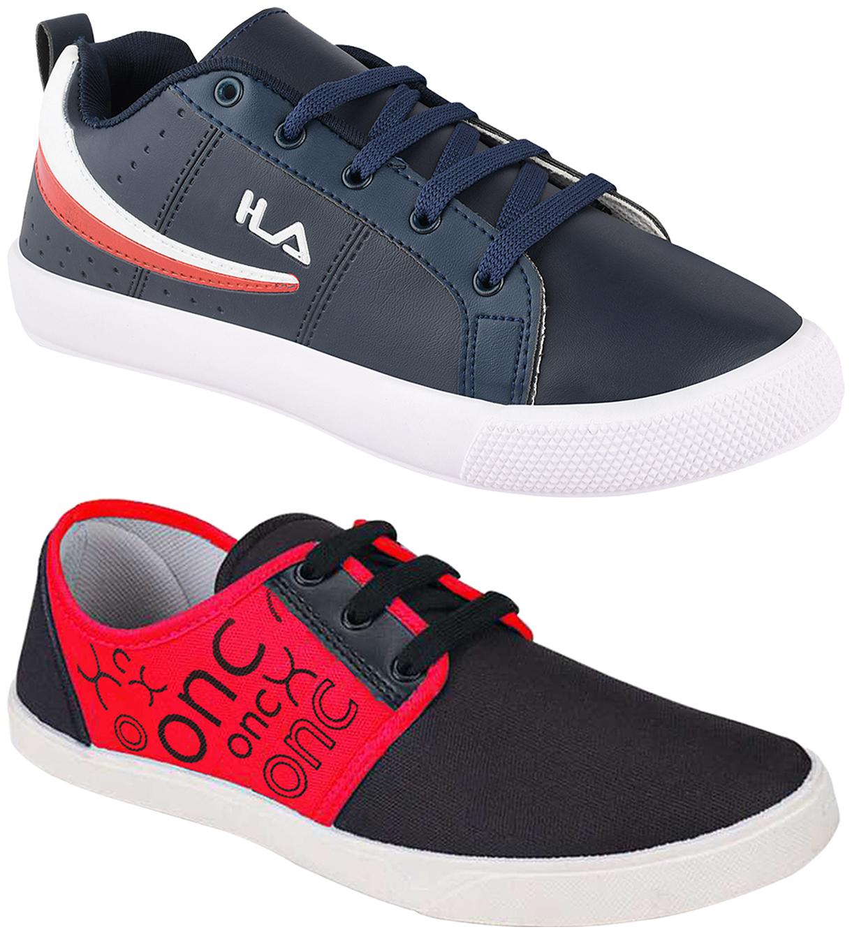 

Birde Multicolor Synthetic Casual Shoes For Men (Pack of 2)
