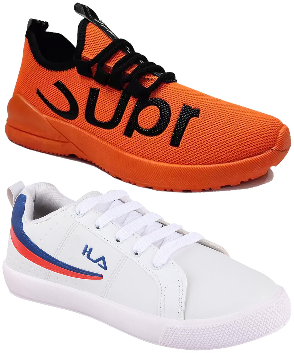 

Birde Multicolor Synthetic Casual Shoes For Men (Pack of 2)