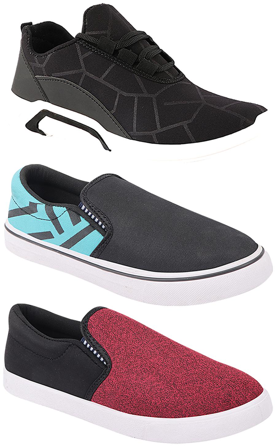 

Birde Men Multi-Color Casual Shoes - BRD-300-BLK-308-SGRN-310-BLK