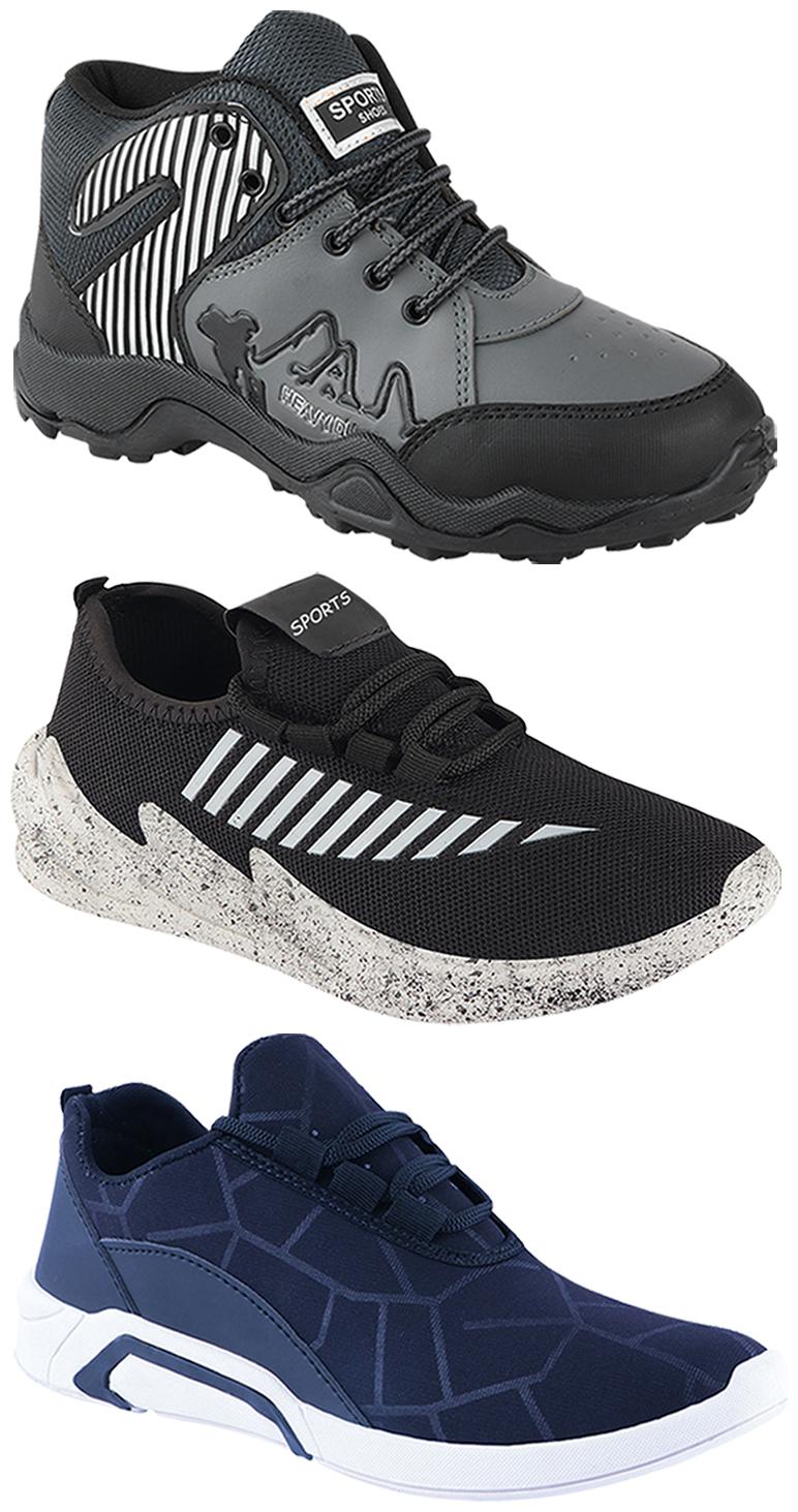

Birde Men Multi-Color Casual Shoes - BRD-300-BLU-324-GRY-367