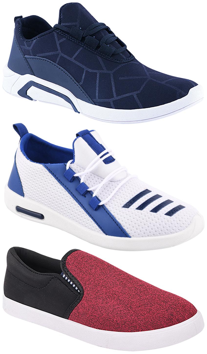 

Birde Men Multi-Color Casual Shoes - BRD-300-BLU-310-BLK-375
