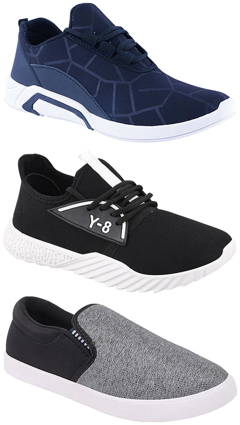 

Birde Men Multi-Color Casual Shoes - BRD-300-BLU-310-SLVR-378