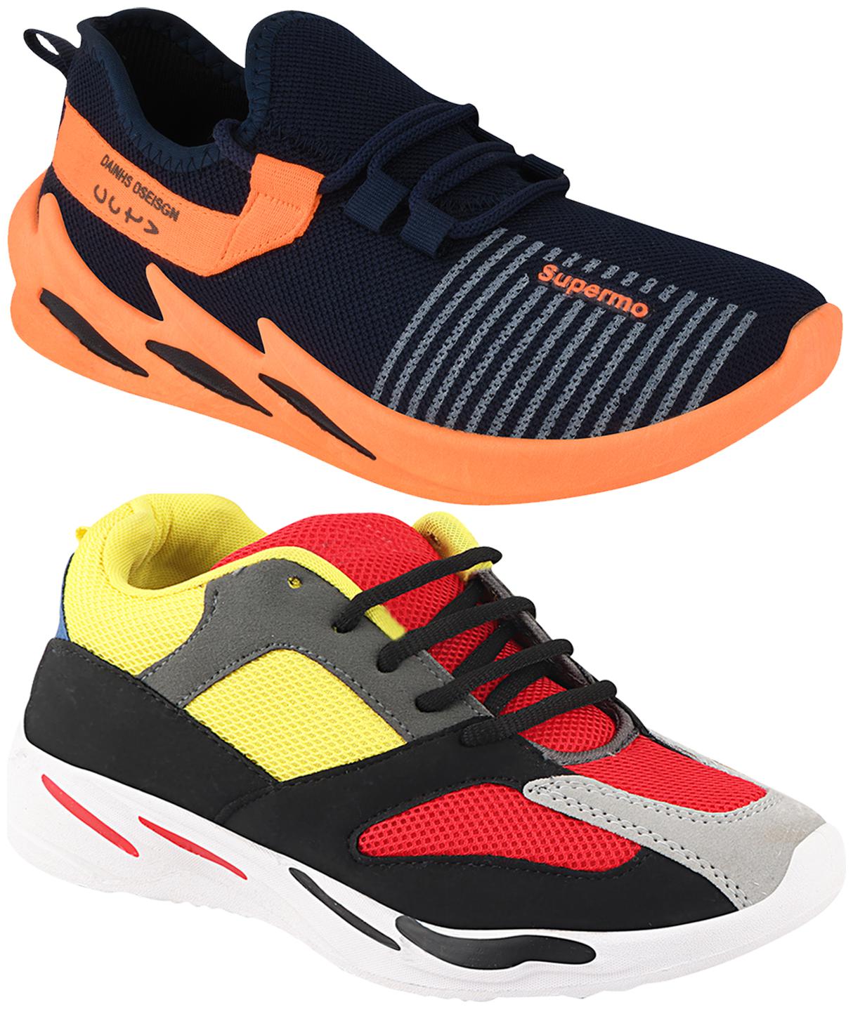 

Birde Multicolor Mesh Casual Shoes For Men (Pack of 2)