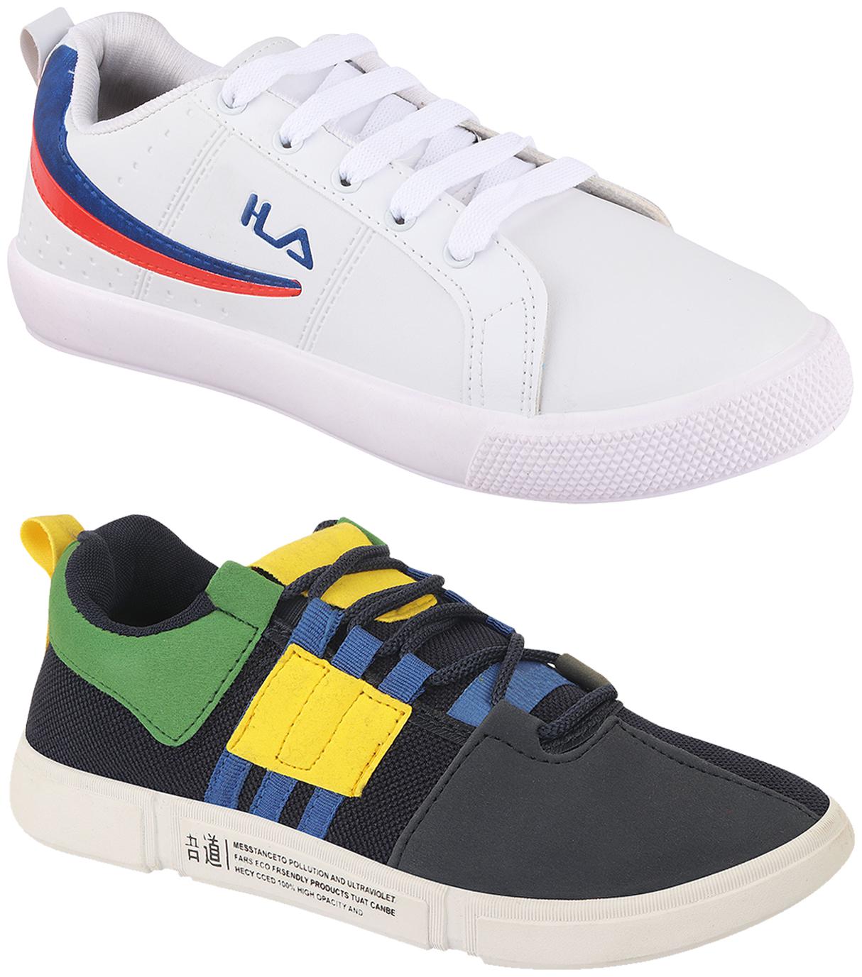 

Birde Multicolor Synthetic Casual Shoes For Men (Pack of 2)