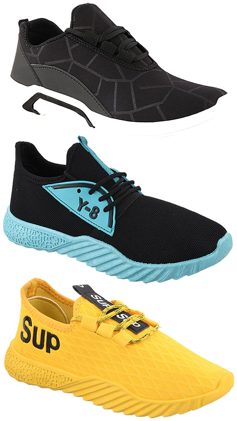 

Birde Men Multi-Color Casual Shoes - CASUAL SPORTS SNEAKERS RUNNNING SHOES - BRD-300-BLK-383-386