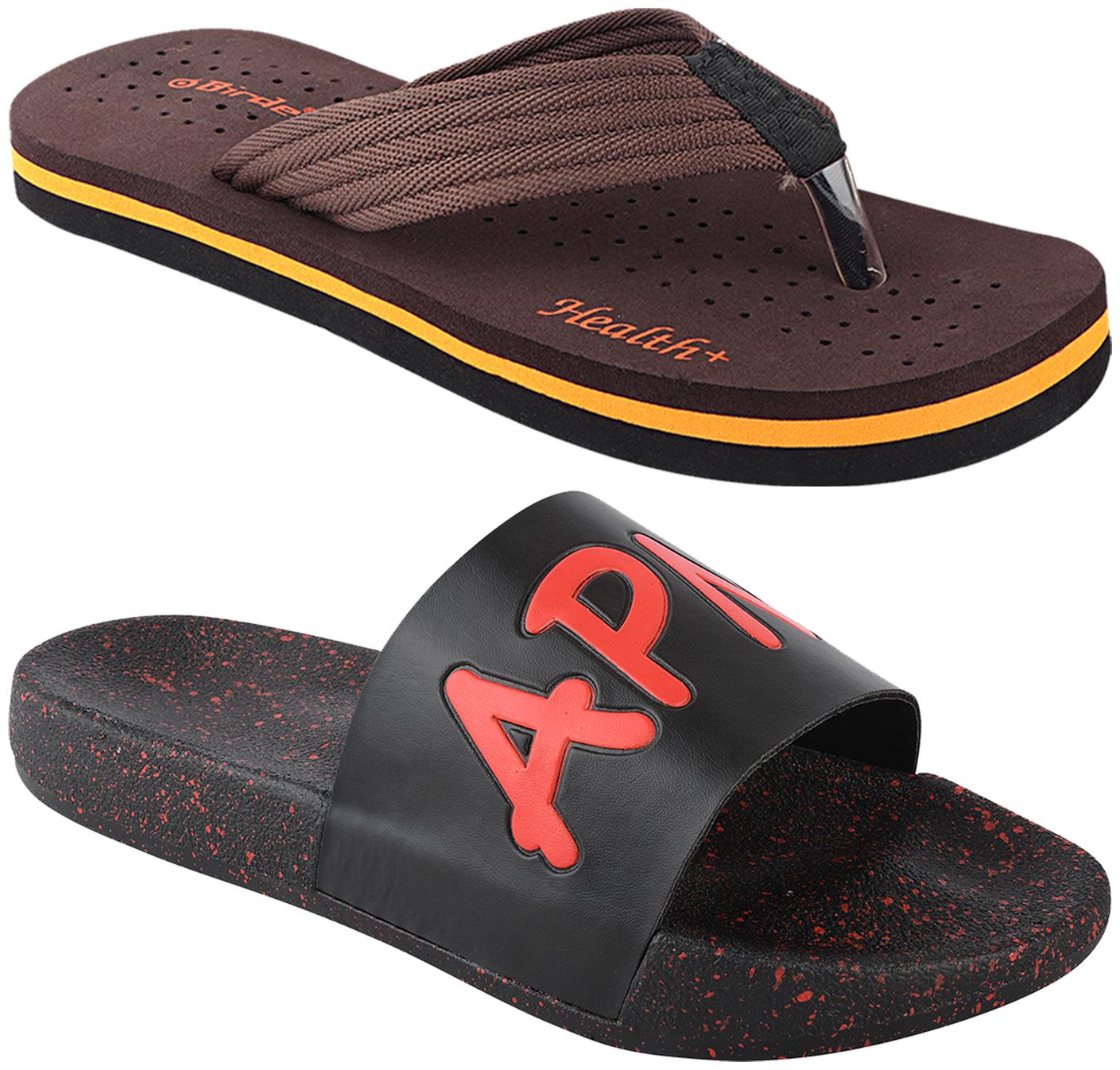 

Birde Men Multi Flip-Flops - 2 Pair