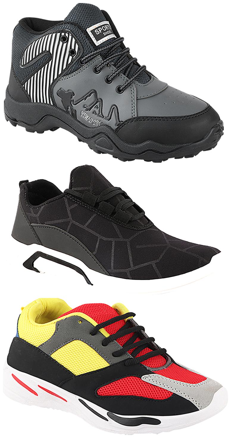 

Birde Men Multi-Color Casual Shoes - CASUAL SPORTS SNEAKERS RUNNNING SHOES - BRD-300-BLK-333-367
