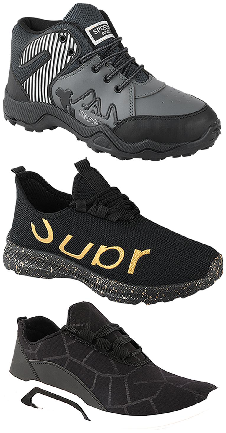 

Birde Men Multi-Color Casual Shoes - BRD-300-BLK-367-368