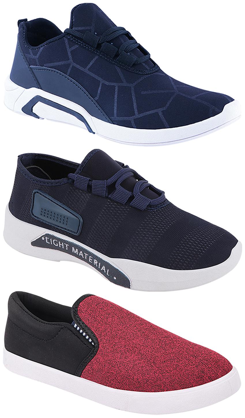 

Birde Men Multi-Color Casual Shoes - BRD-300-BLU-301-BLU-310-BLK