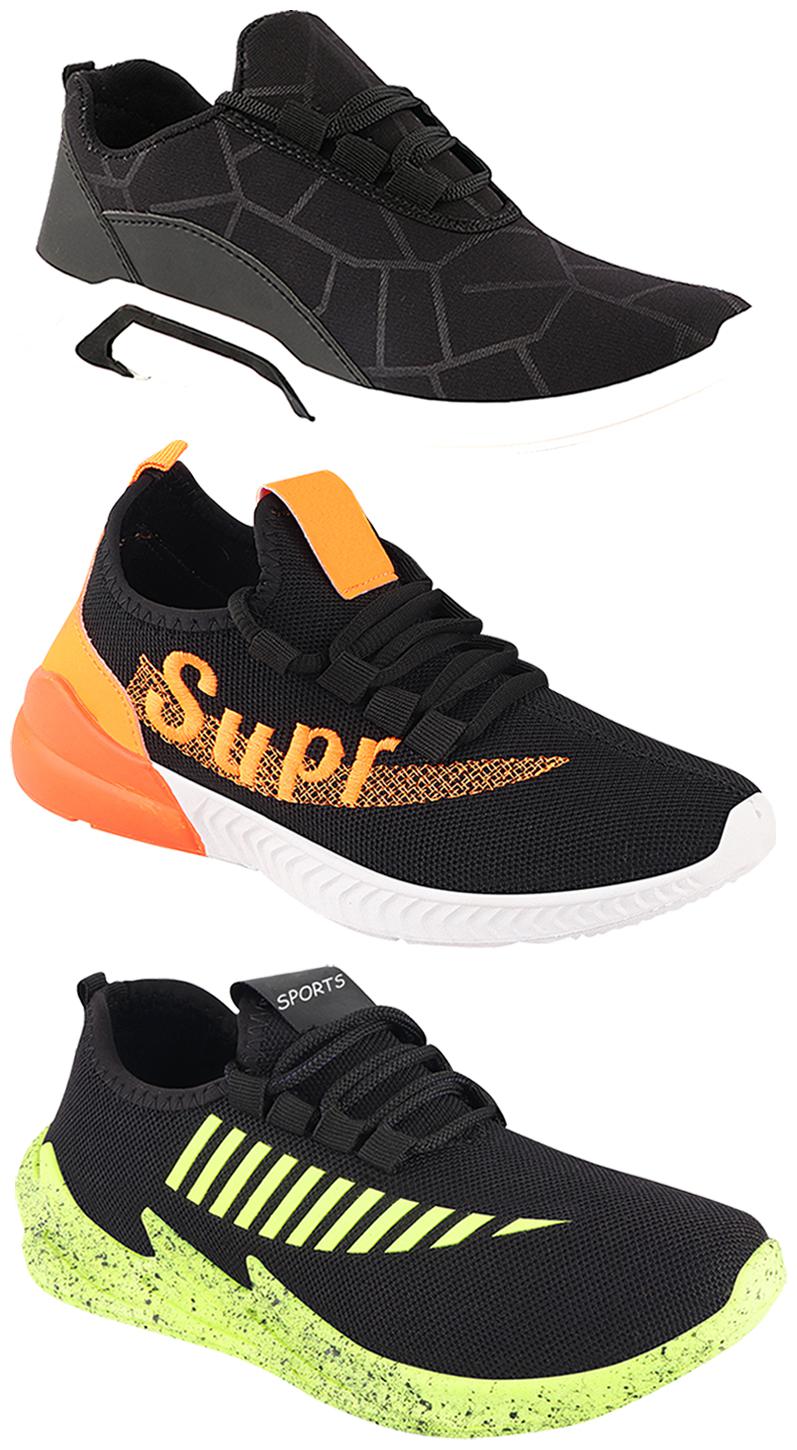 

Birde Men Multi-Color Casual Shoes - CASUAL SPORTS SNEAKERS RUNNNING SHOES - BRD-300-BLK-324-PGRN-331