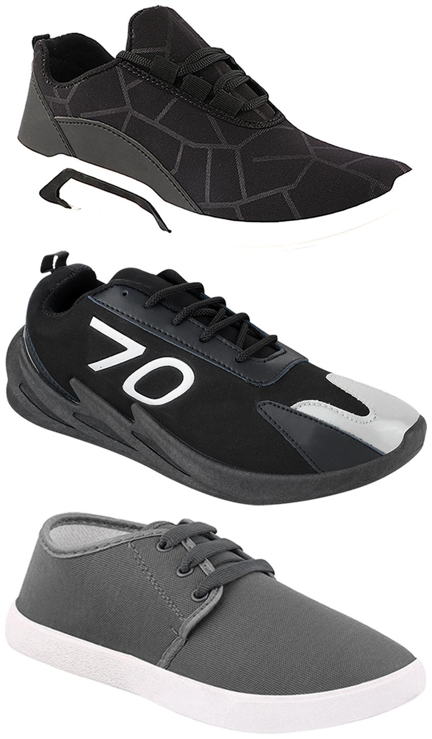 

Birde Men Multi-Color Casual Shoes - CASUAL SPORTS SNEAKERS RUNNNING SHOES - BRD-300-BLK-1079-350