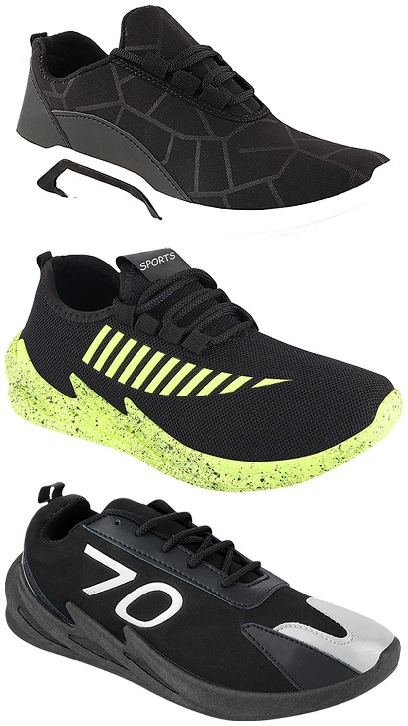 

Birde Men Multi-Color Casual Shoes - CASUAL SPORTS SNEAKERS RUNNNING SHOES - BRD-300-BLK-324-PGRN-350