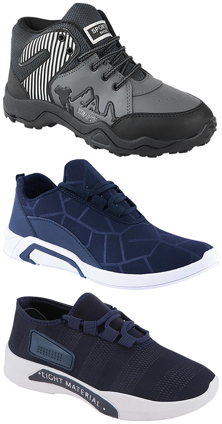 

Birde Men Multi-Color Casual Shoes - BRD-300-BLU-301-BLU-367