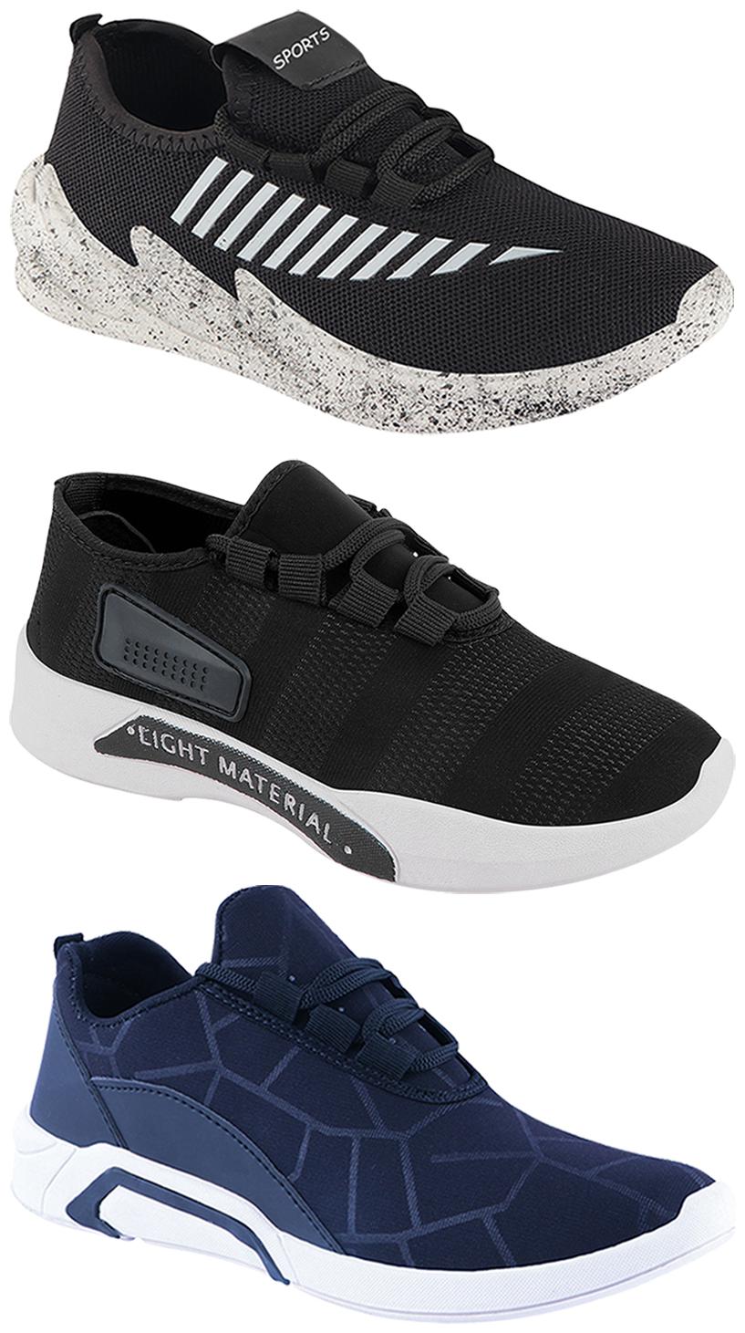 

Birde Men Multi-Color Casual Shoes - BRD-300-BLU-301-BLK-324-GRY