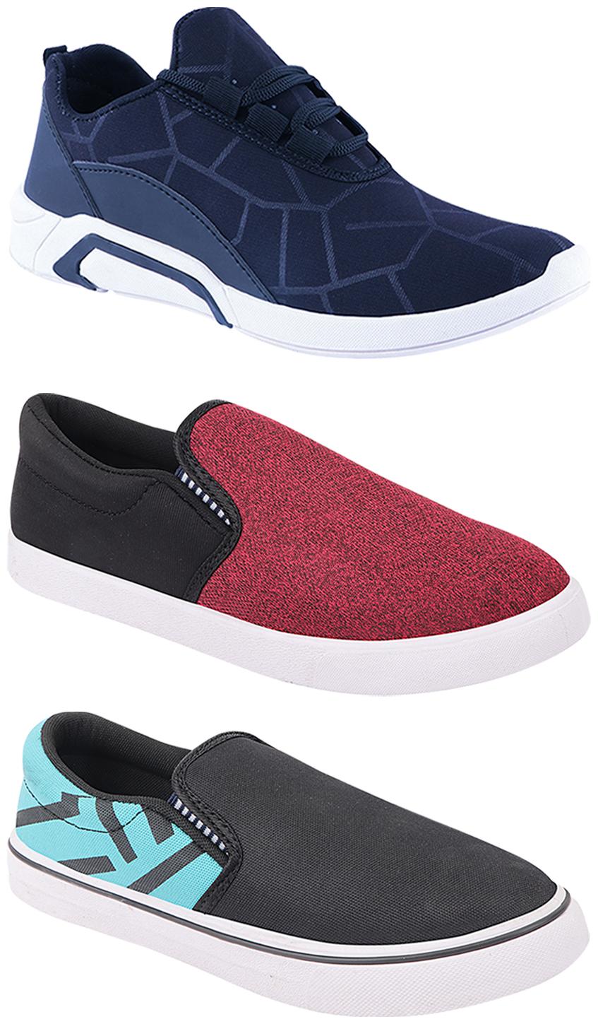 

Birde Men Multi-Color Casual Shoes - BRD-300-BLU-308-SGRN-310-BLK