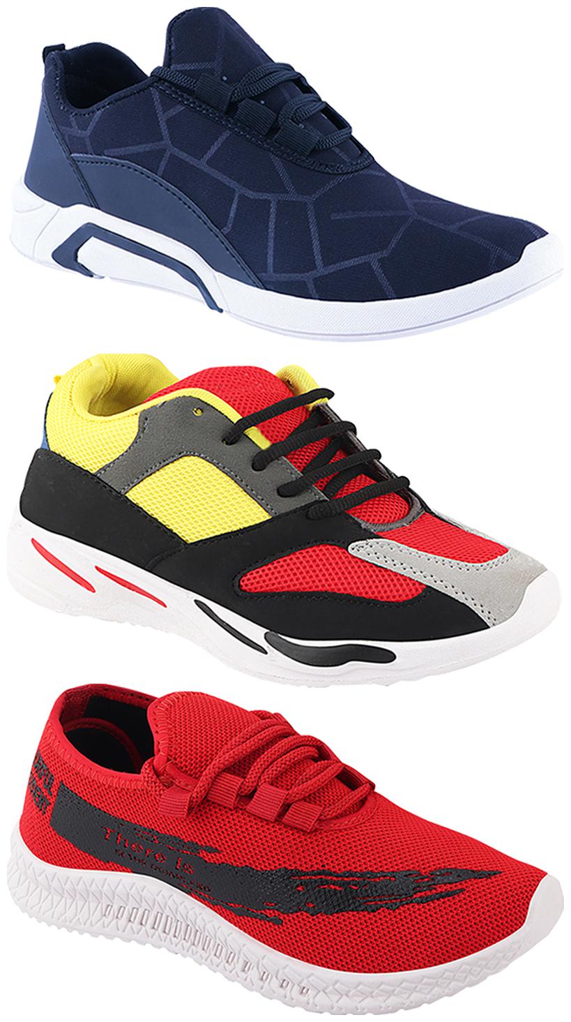

Birde Men Multi-Color Casual Shoes - CASUAL SPORTS SNEAKERS RUNNNING SHOES - BRD-300-BLU-321-333