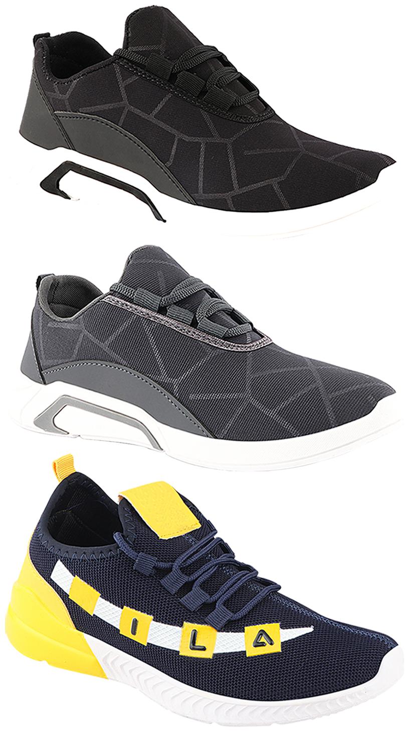

Birde Men Multi-Color Casual Shoes - CASUAL SPORTS SNEAKERS RUNNNING SHOES - BRD-300-BLK-300-GRY-330