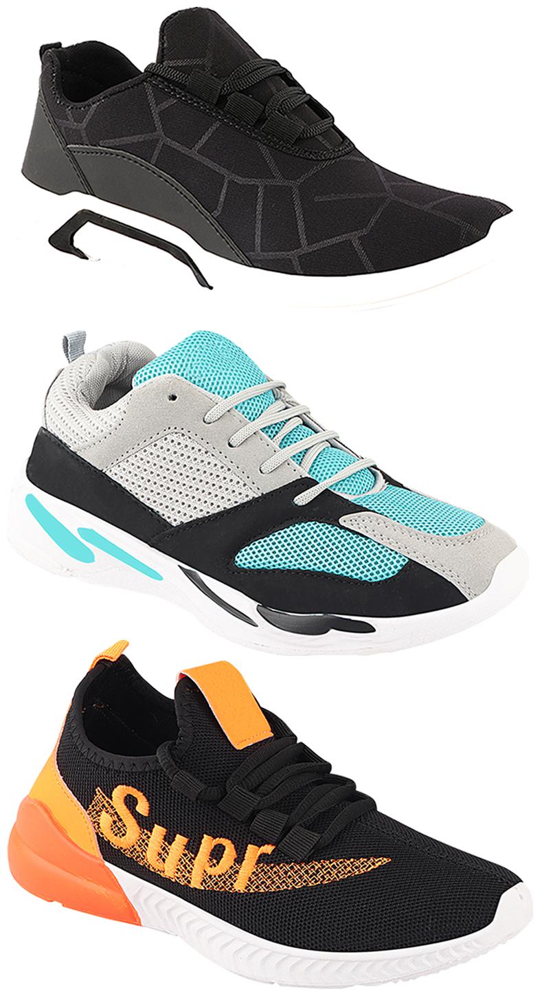 

Birde Men Multi-Color Casual Shoes - CASUAL SPORTS SNEAKERS RUNNNING SHOES - BRD-300-BLK-331-332