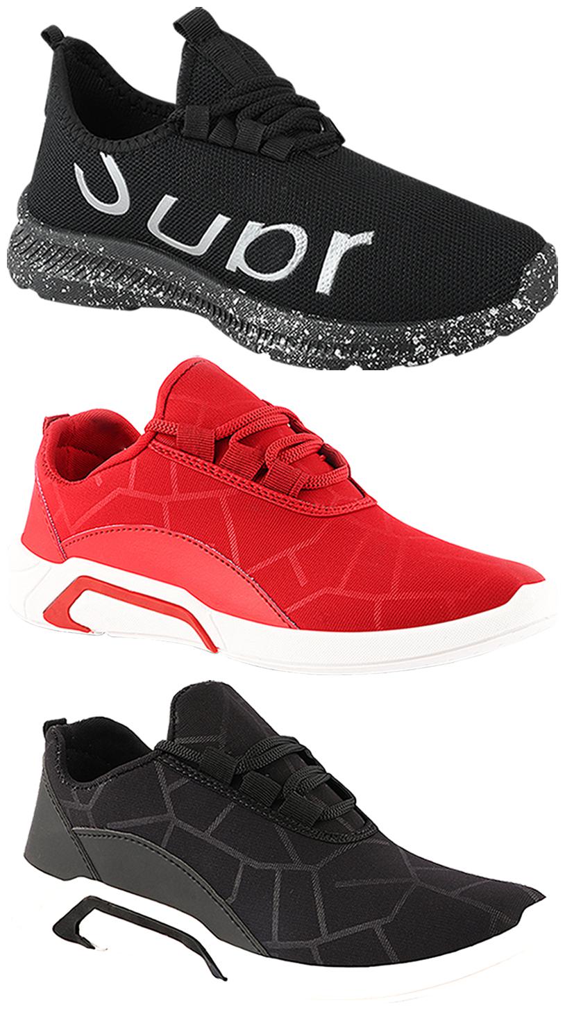 

Birde Men Multi-Color Casual Shoes - BRD-300-BLK-300-RED-369