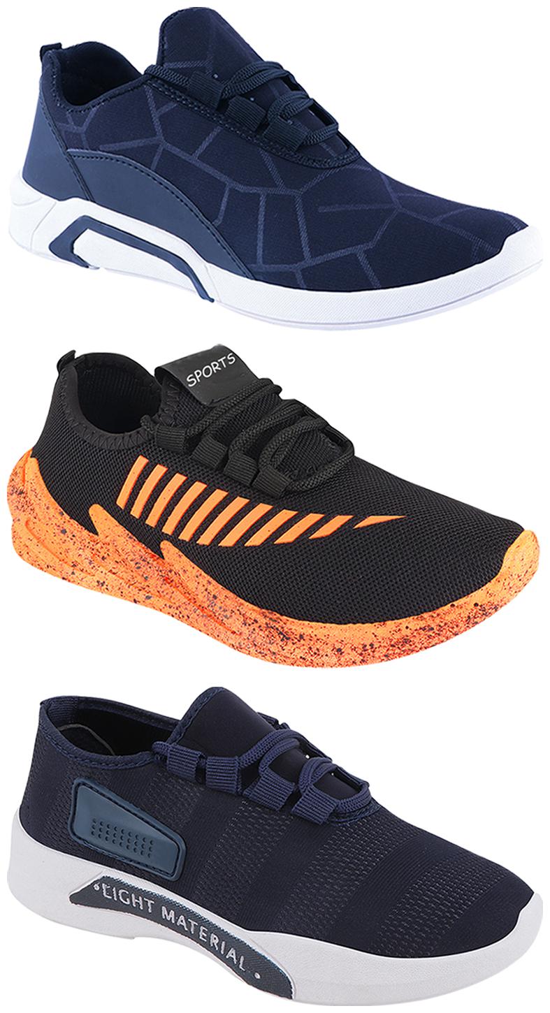 

Birde Men Multi-Color Casual Shoes - BRD-300-BLU-301-BLU-324-ORNG
