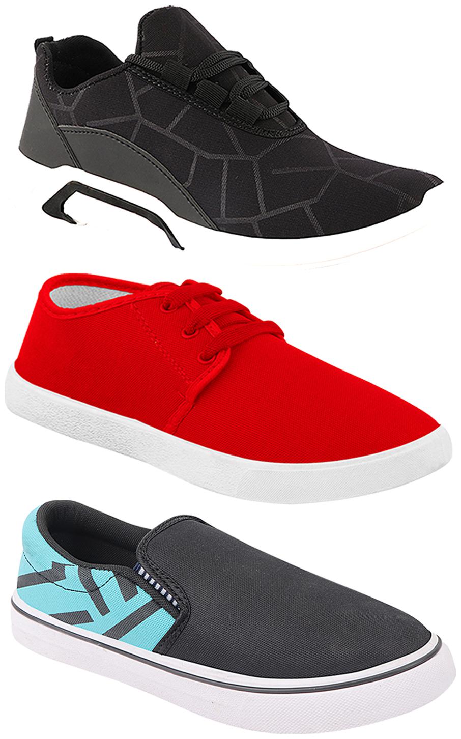 

Birde Men Multi-Color Casual Shoes - BRD-300-BLK-1077-308-SGRN