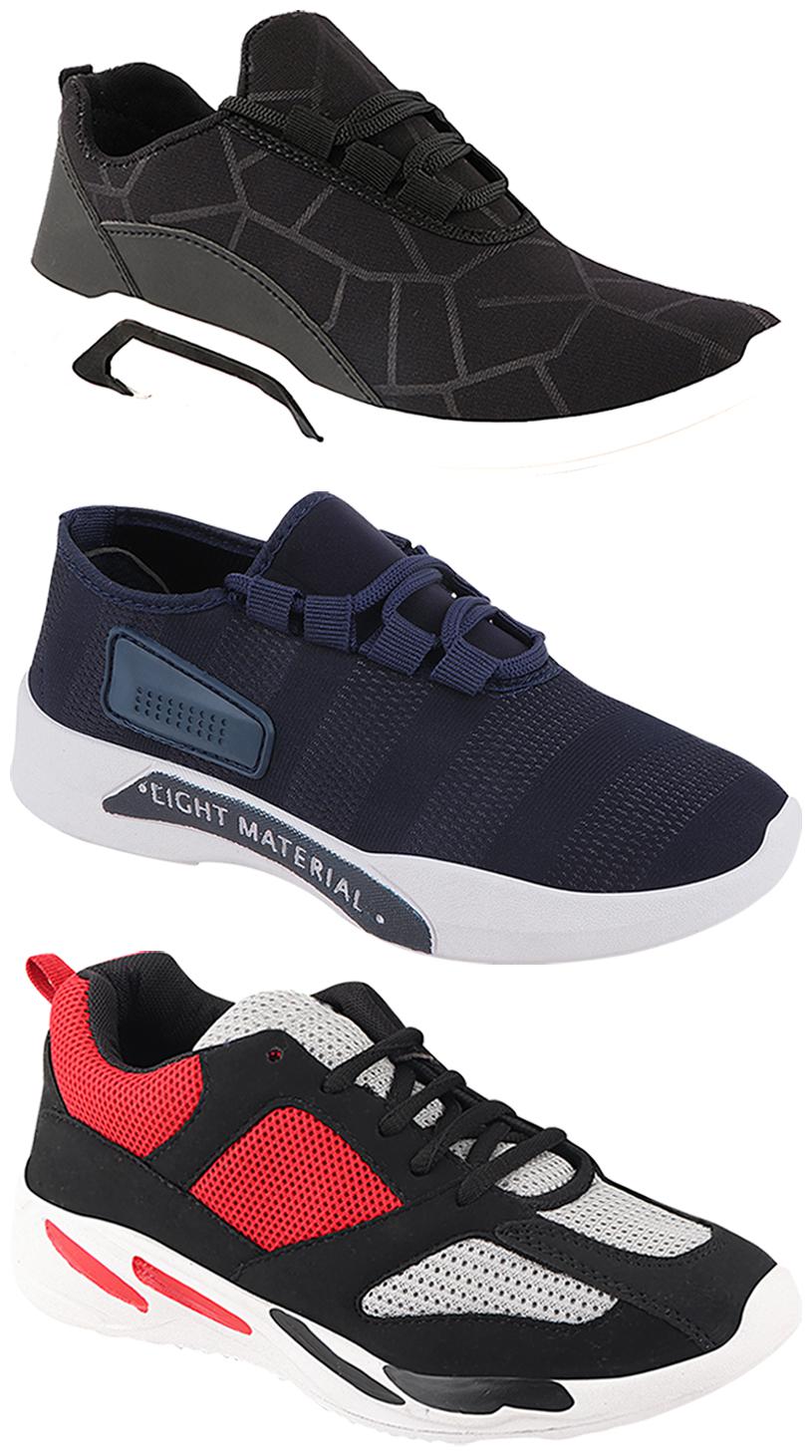 

Birde Men Multi-Color Casual Shoes - CASUAL SPORTS SNEAKERS RUNNNING SHOES - BRD-300-BLK-301-BLU-334