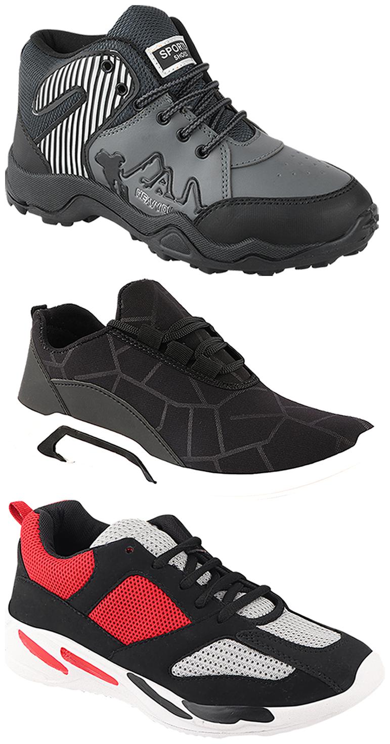 

Birde Men Multi-Color Casual Shoes - CASUAL SPORTS SNEAKERS RUNNNING SHOES - BRD-300-BLK-334-367