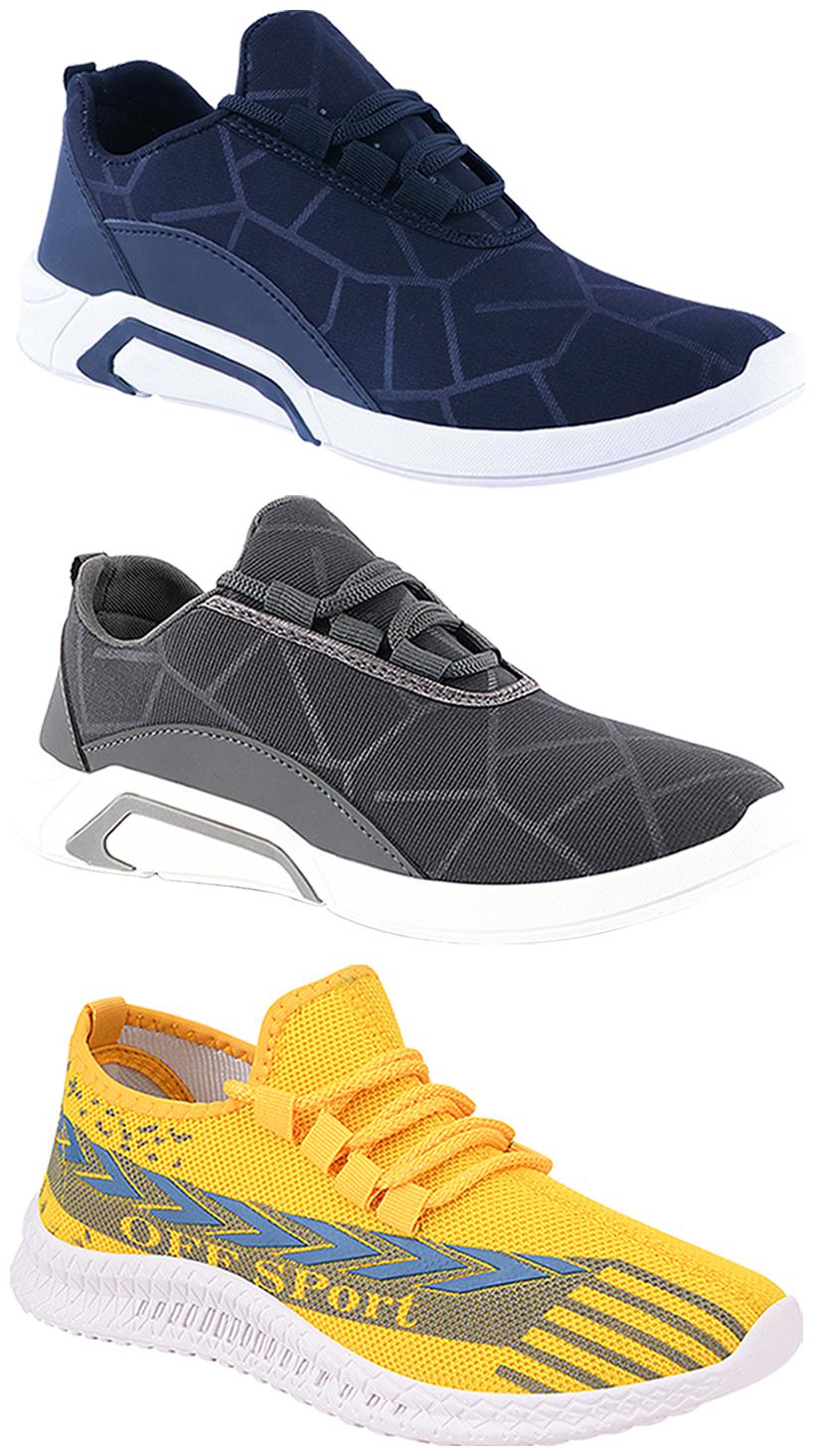 

Birde Men Multi-Color Casual Shoes - BRD-300-BLU-300-GRY-316