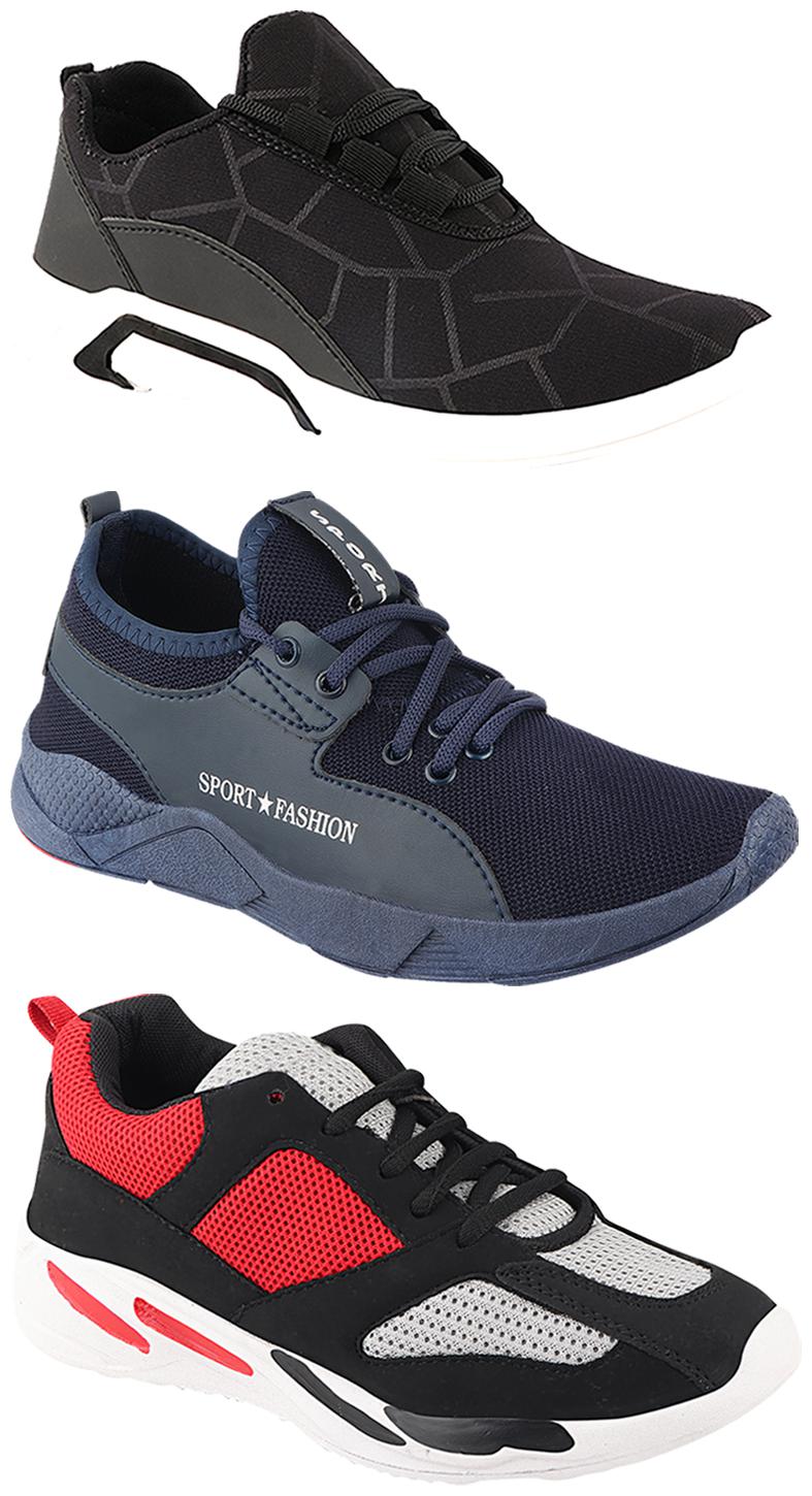 

Birde Men Multi-Color Casual Shoes - CASUAL SPORTS SNEAKERS RUNNNING SHOES - BRD-300-BLK-334-342