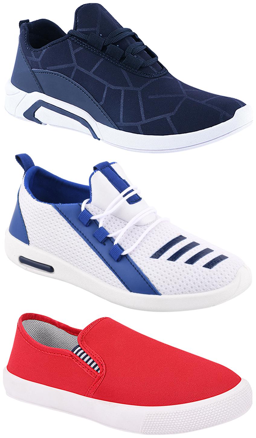 

Birde Men Multi-Color Casual Shoes - BRD-300-BLU-309-RD-375
