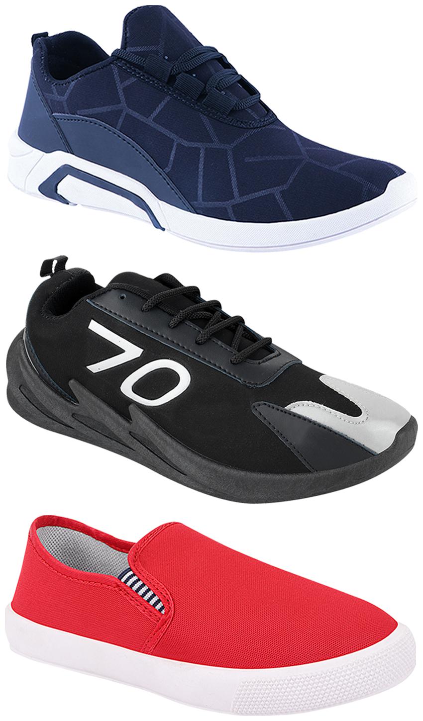 

Birde Men Multi-Color Casual Shoes - CASUAL SPORTS SNEAKERS RUNNNING SHOES - BRD-300-BLU-309-RD-350