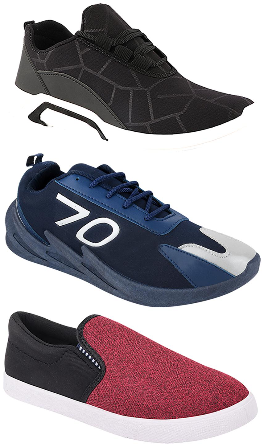 

Birde Men Multi-Color Casual Shoes - CASUAL SPORTS SNEAKERS RUNNNING SHOES - BRD-300-BLK-310-BLK-351
