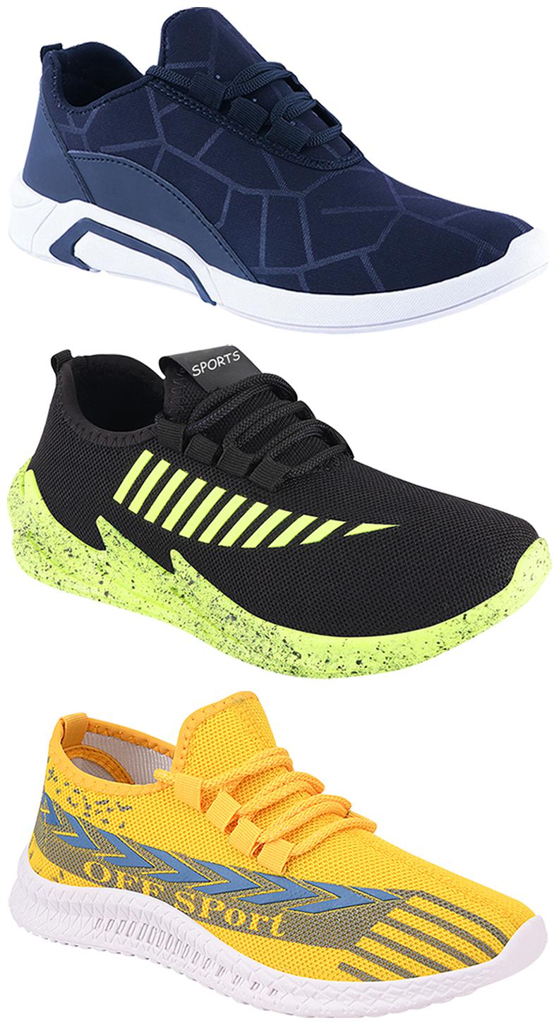 

Birde Men Multi-Color Casual Shoes - CASUAL SPORTS SNEAKERS RUNNNING SHOES - BRD-300-BLU-316-324-PGRN