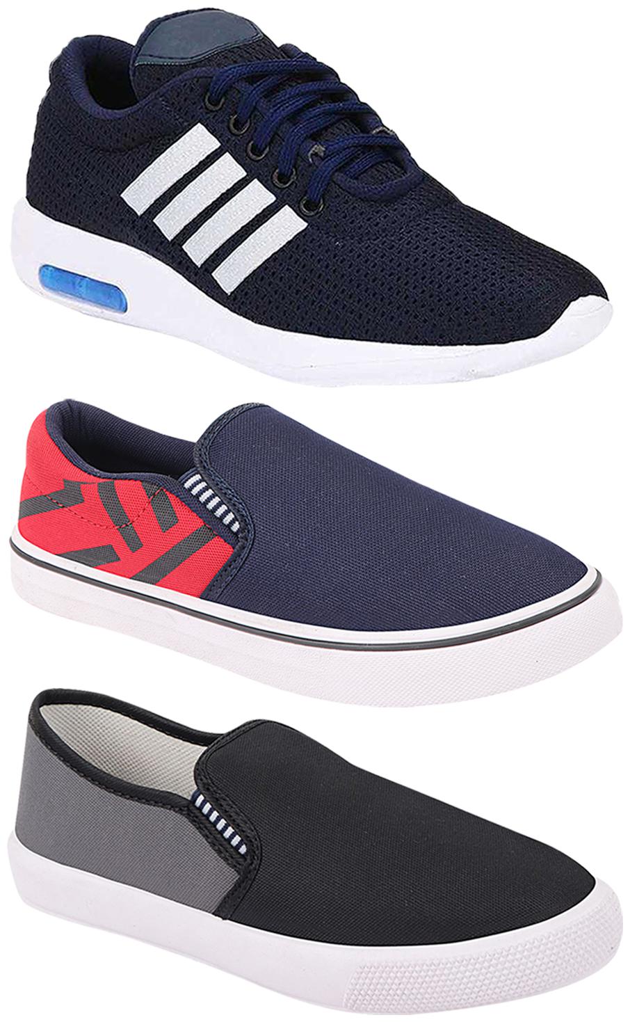 

Birde Men Multi-Color Casual Shoes - BRD-304-BLU BRD-308-RED BRD-309-GRY