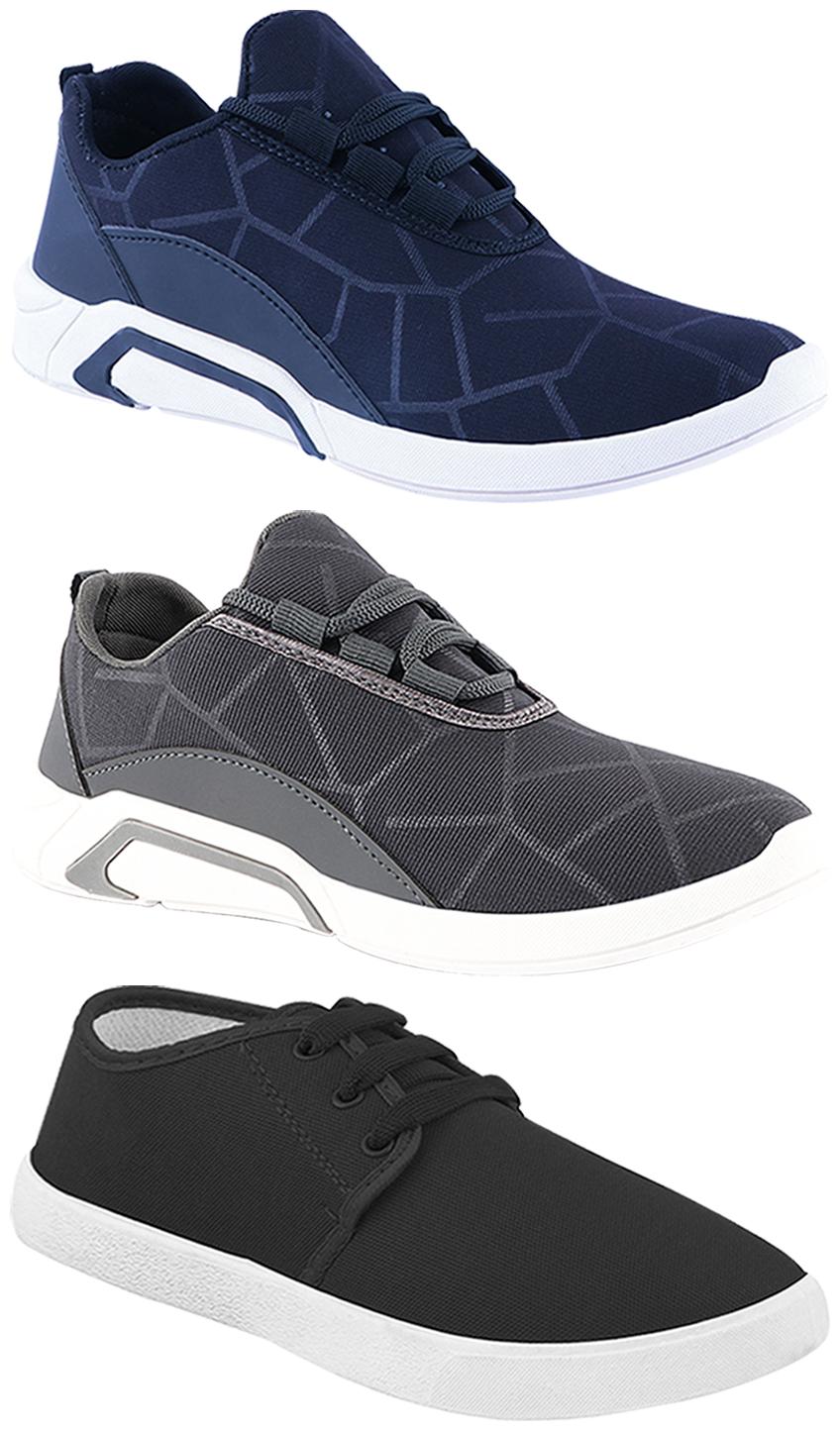 

Birde Men Multi-Color Casual Shoes - BRD-300-BLU-300-GRY-349