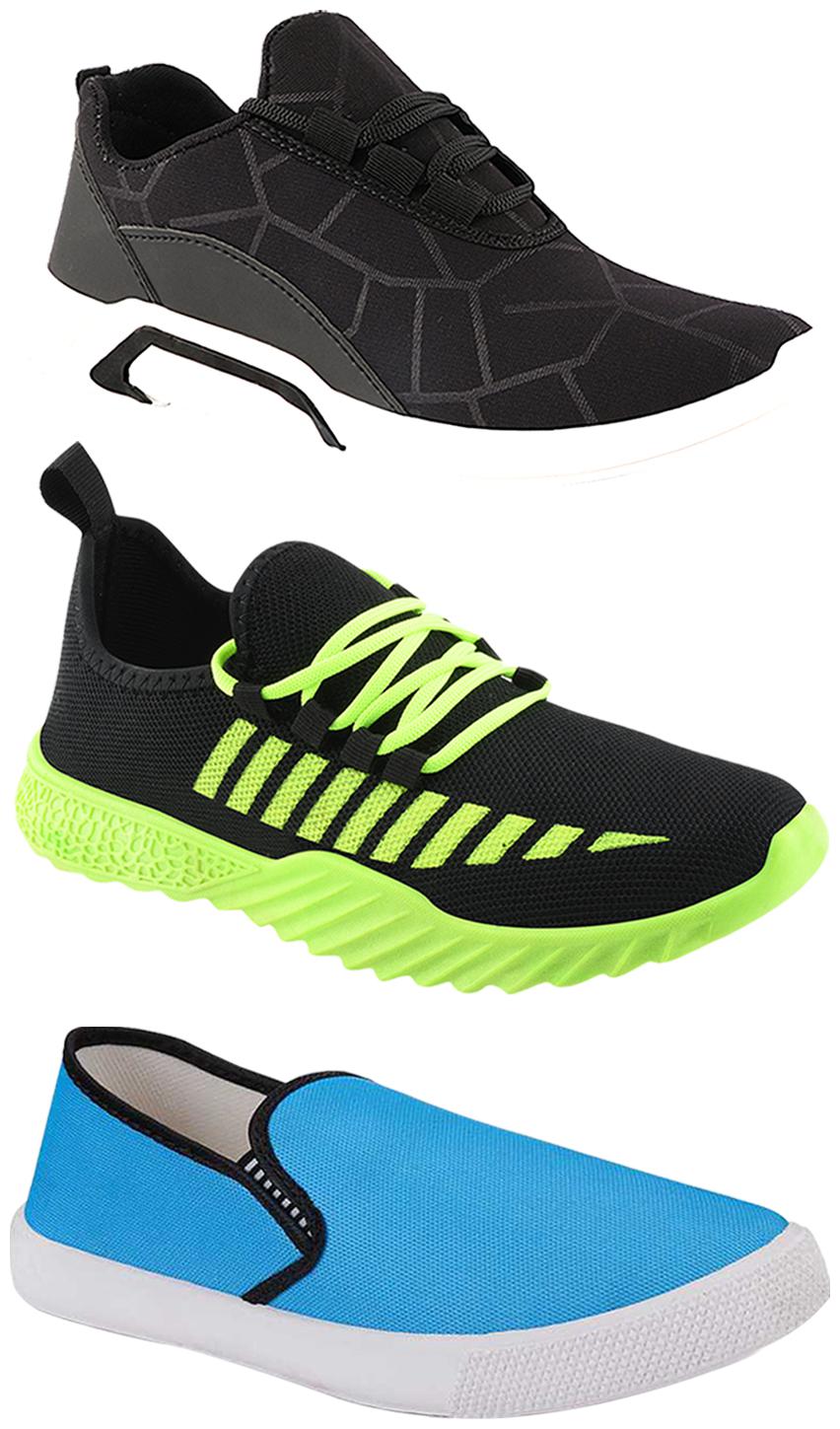 

Birde Men Multi-Color Casual Shoes - BRD-300-BLK-309-SKY-361